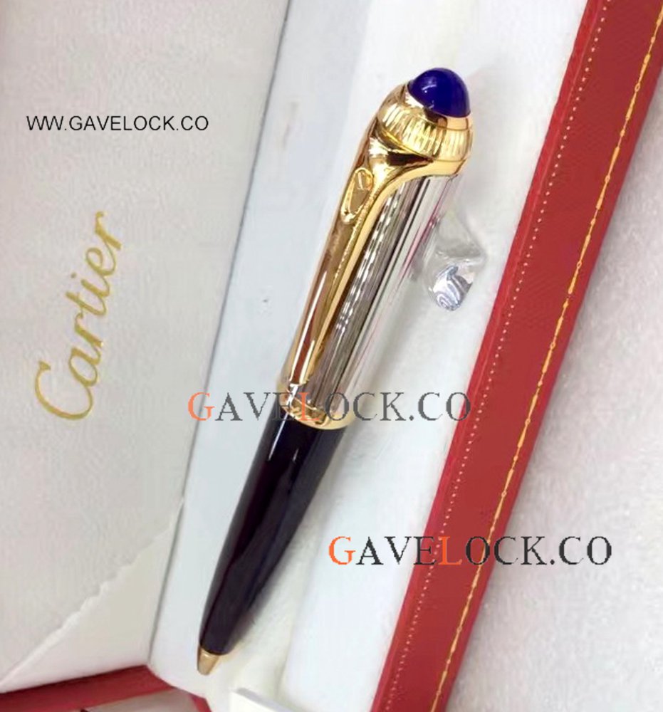 AAA Grade R De Cartier Pen Gold Clip Ballpoint Pen AAA Grade R De Cartier Pen Gold Clip Ballpoint Pen